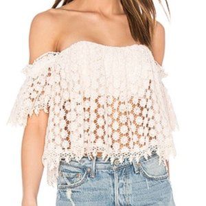 Tularosa x REVOLVE Amelia Crochet Crop Top